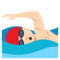 Person Swimming - Light emoji on Emojione